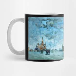 Russia - Red Square painting Mug